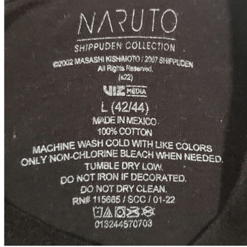 Naruto Shippuden Ichiraku Ramen Shop Graphic Tee Mens L Black Short Sleeve Shirt - Picture 4 of 4